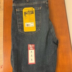 Carhartt Women's Dark Blue Straight Leg Jeans